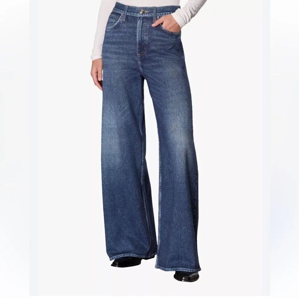 Rag and Bone Sophie Miramar Terry Featherweight Wide Leg Jeans size 27 Grove